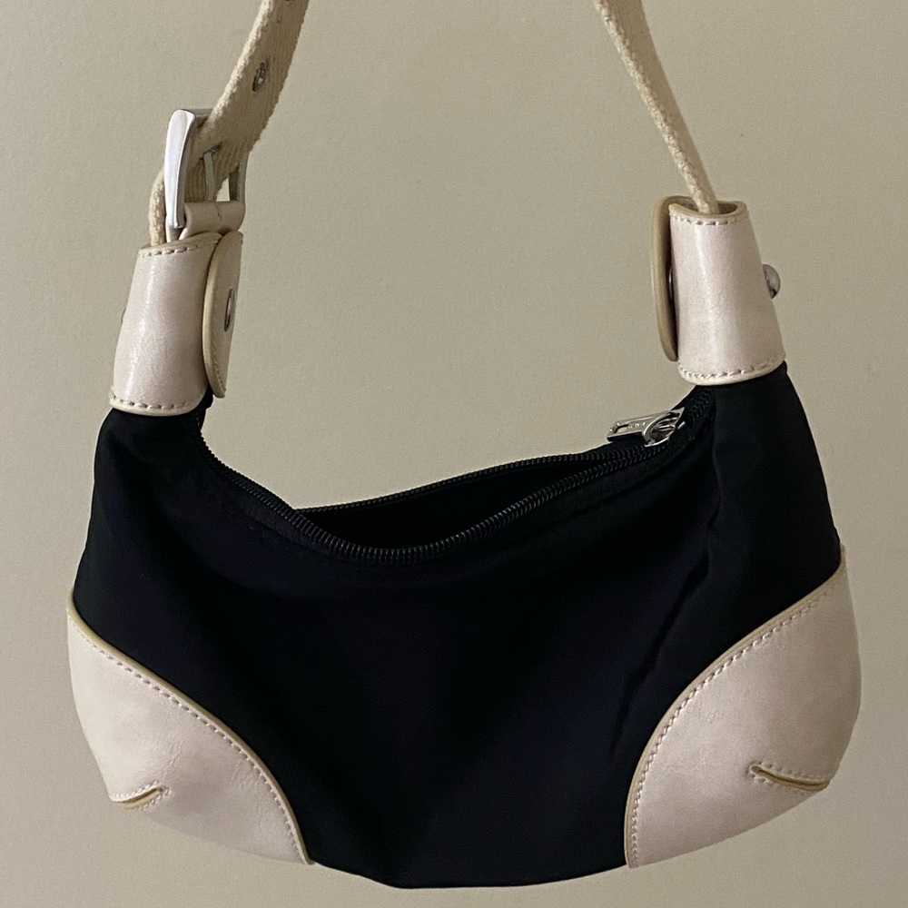 Brandy Melville Black and Cream Bag